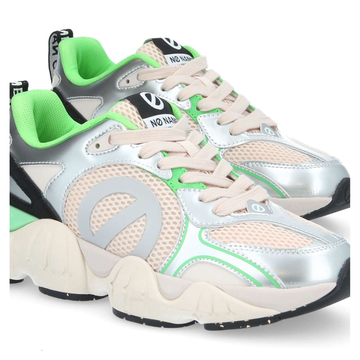 KRAZEE RUNNER W - MESH/COMBO/POPP - BLANC CASSE/ARGENT/VERT